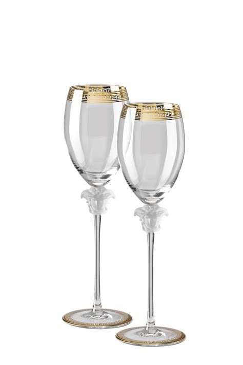 versace replica wine glasses|versace champagne glasses.